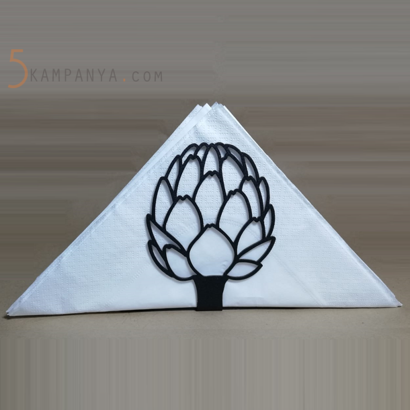 Enginar Figürlü Dekoratif Metal Peçetelik