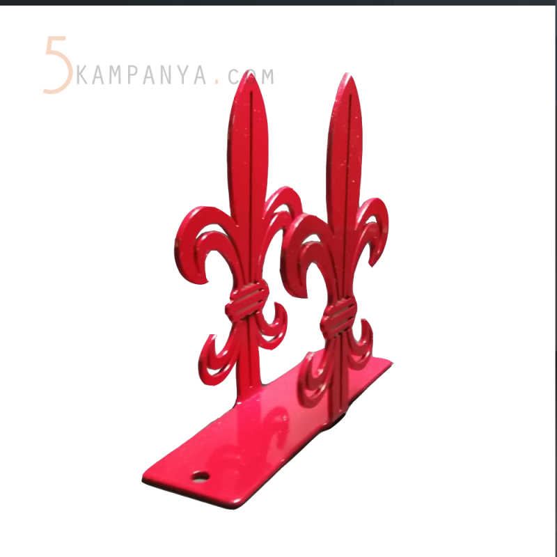 Kırmızı Metal Masa Üstü Peçetelik