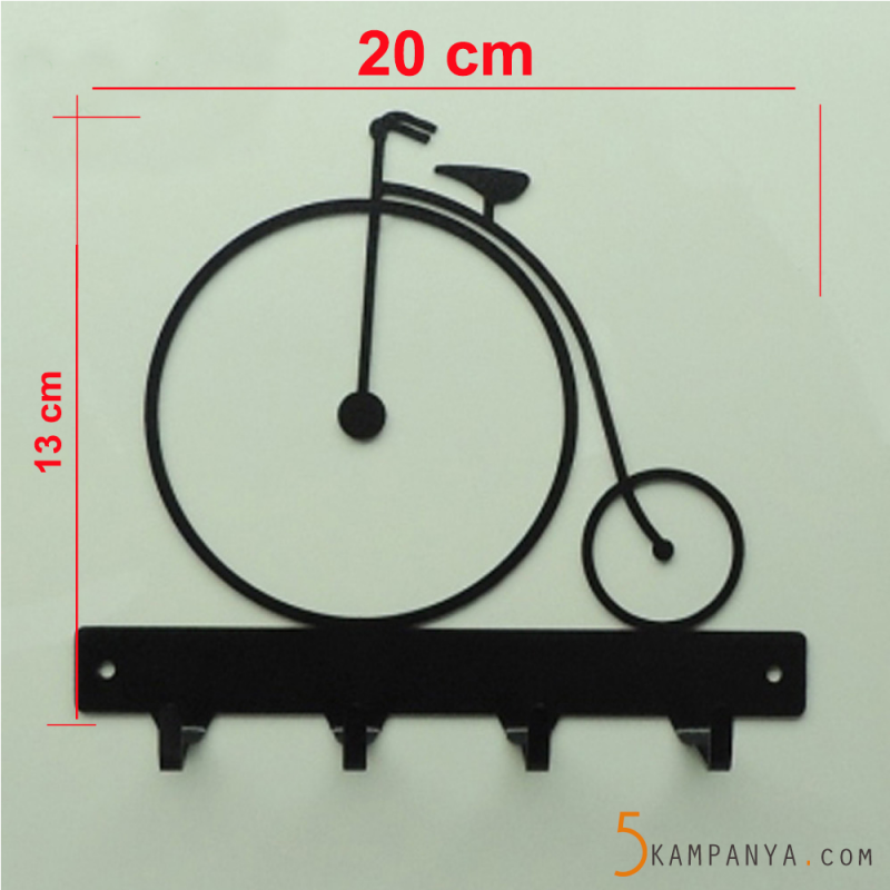 Vintage Bisiklet Anahtar Askılığı