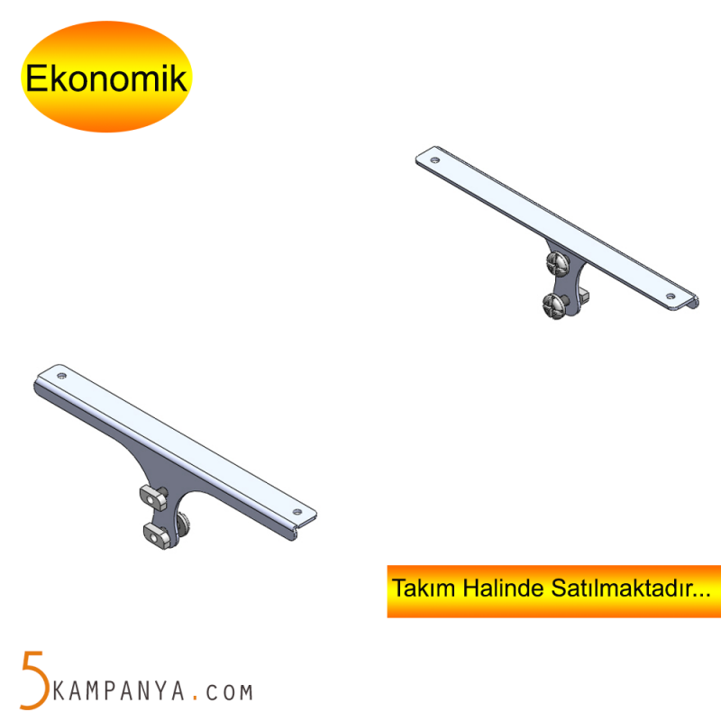 Giyinme Odası Direk Raf Sistemi Raf Ayağı, Krom