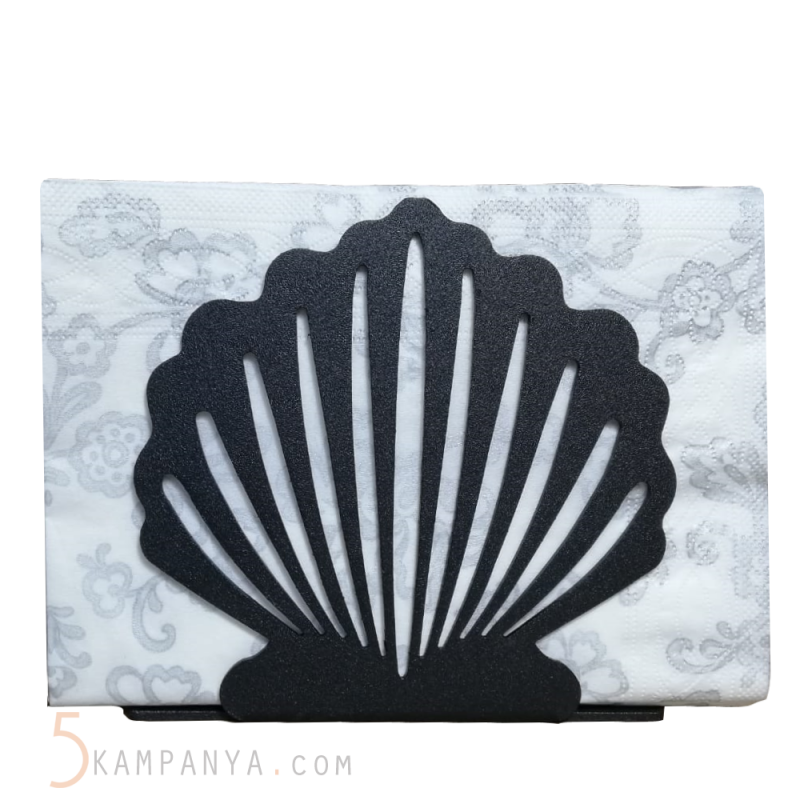 İstiridye Figürlü Dekoratif Metal Peçetelik