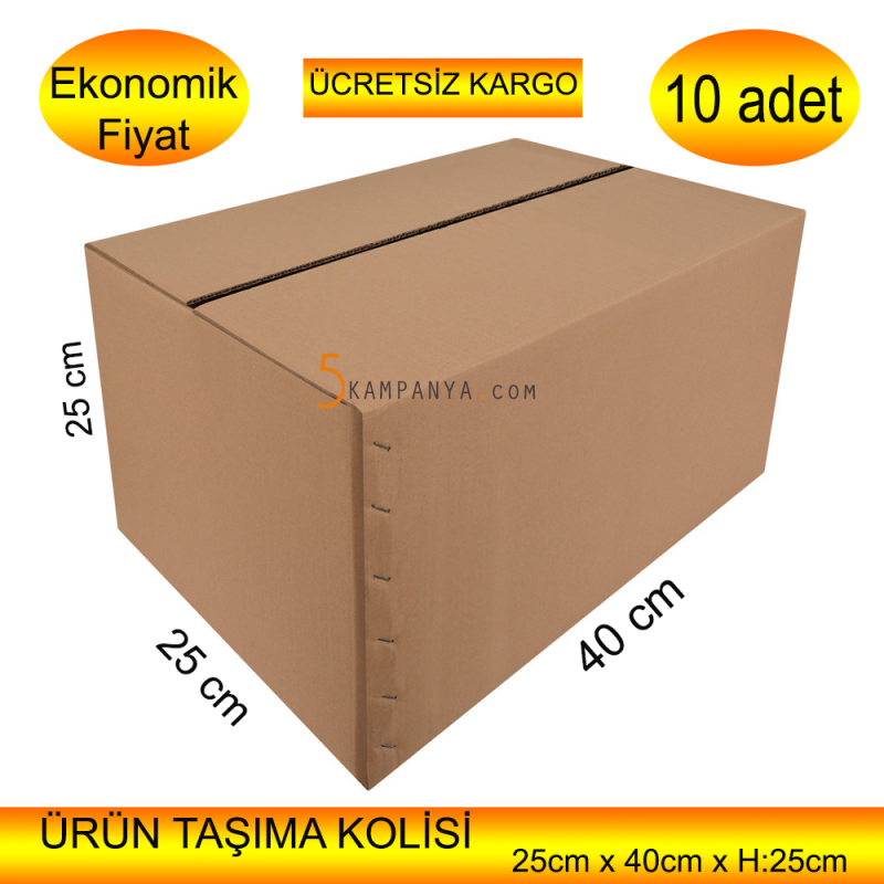 Orta Boy Taşıma Kolisi Karton Koli   10 adet