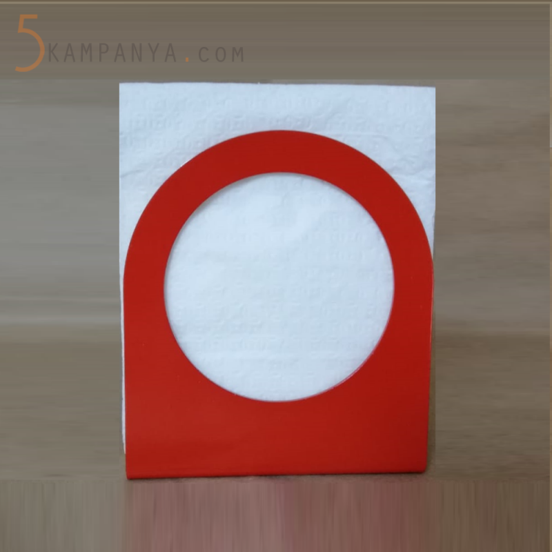 Ekonomik ve Uygun Fiyatlı Kırmızı Metal Peçetelik	