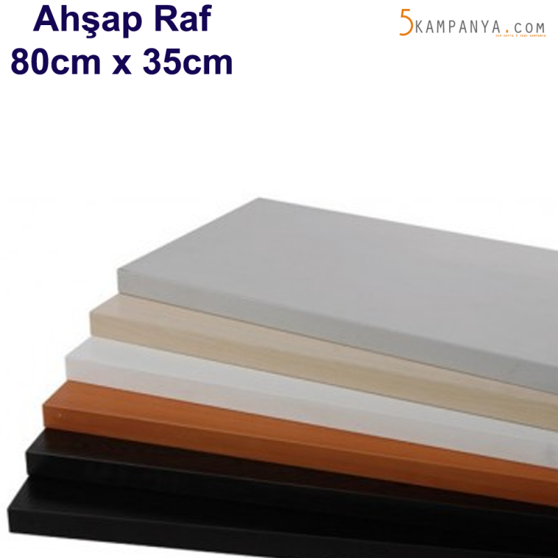 Giyinme Odası Askı Borulu Ahşap Raf 80cm x35cm