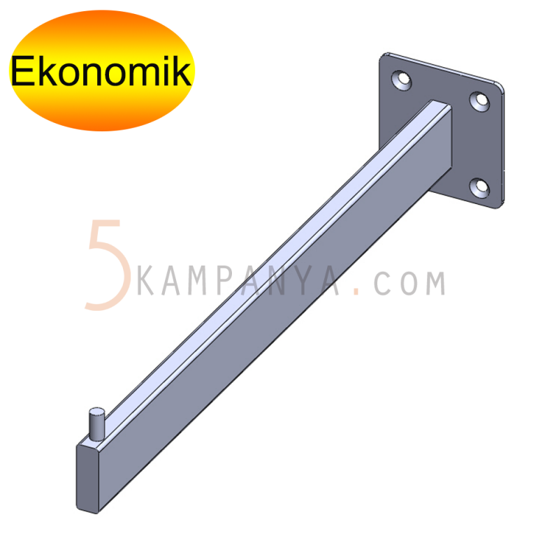 Giyinme Odası Duvara Vidalanabilen Öne Bakan Askı Taşıyıcı Askılık Kolu