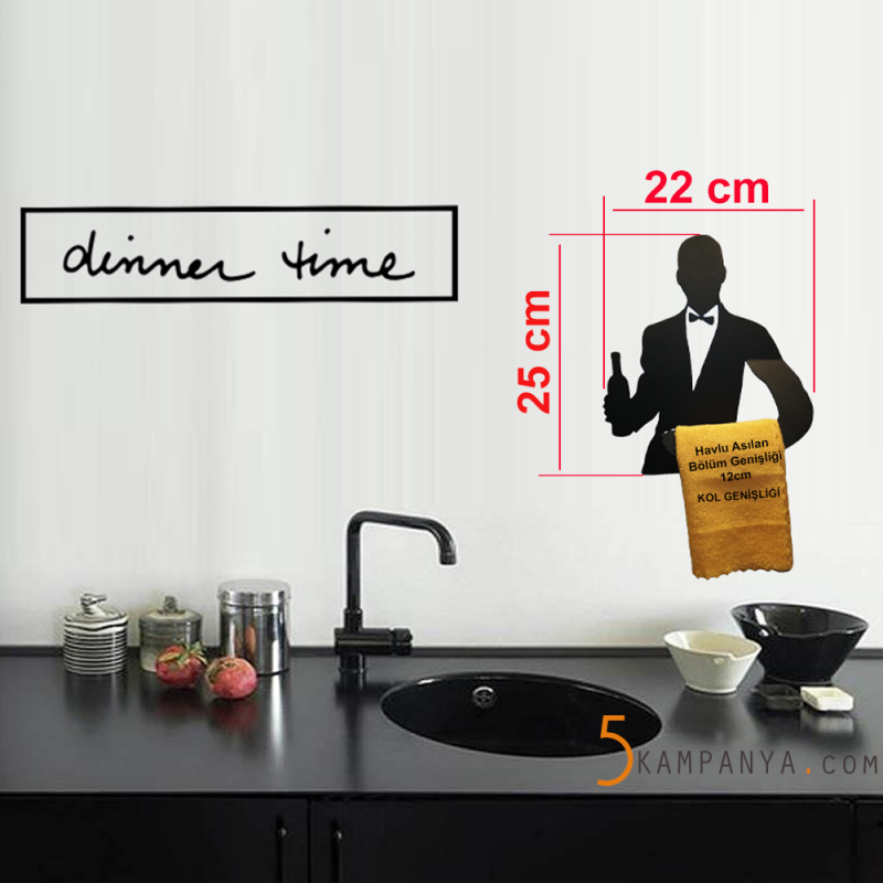 Yapışkanlı Mutfak Bez El Havlusu Askısı