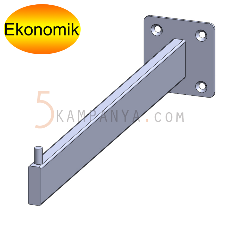 Giyinme Odası Duvara Vidalanabilen Öne Bakan Askı Taşıyıcı Askılık Kolu