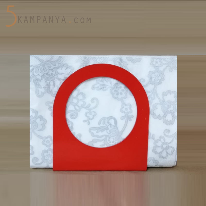 Ekonomik ve Uygun Fiyatlı Kırmızı Metal Peçetelik	