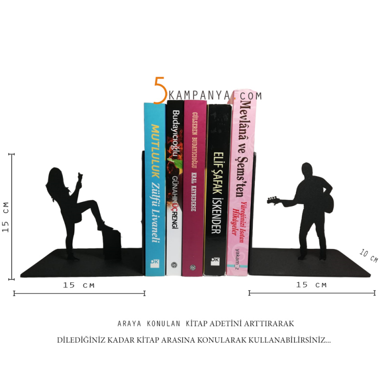 Gitar Figürlü Hediyelik Eşyalar Kitap Tutucu