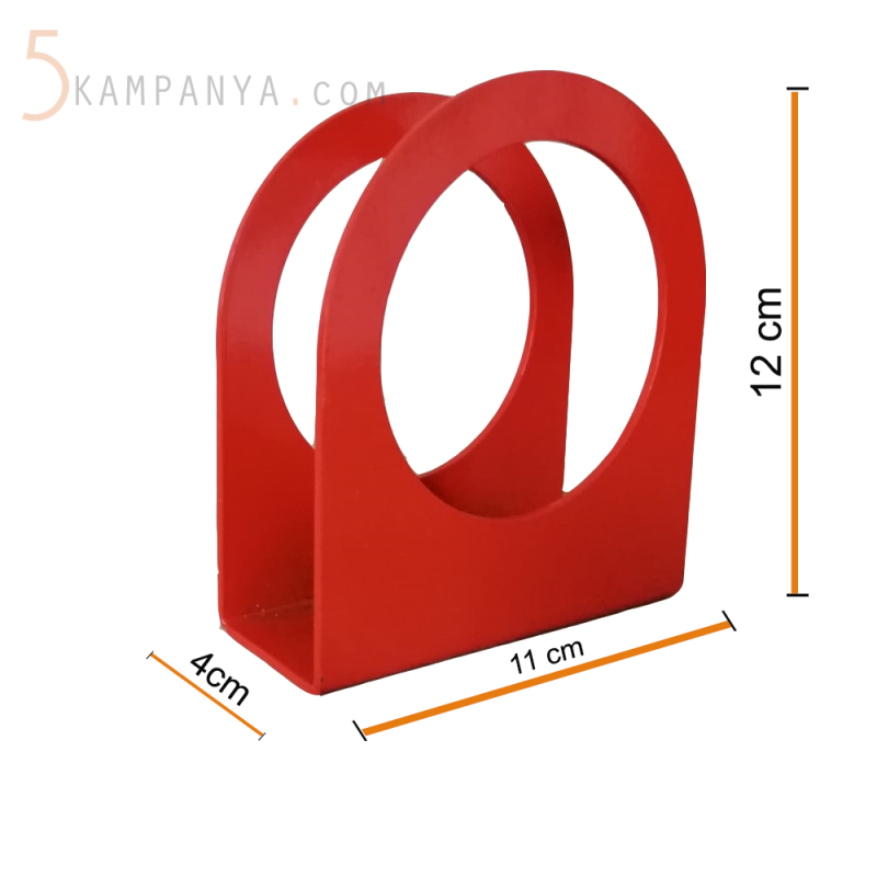 Ekonomik ve Uygun Fiyatlı Kırmızı Metal Peçetelik	