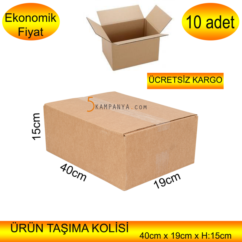 Ürün Taşıma ve Taşınma Kolisi Orta Boy   10 adet