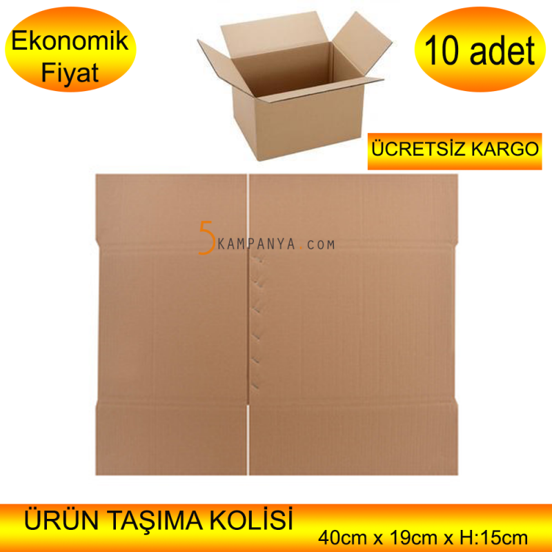 Ürün Taşıma ve Taşınma Kolisi Orta Boy   10 adet