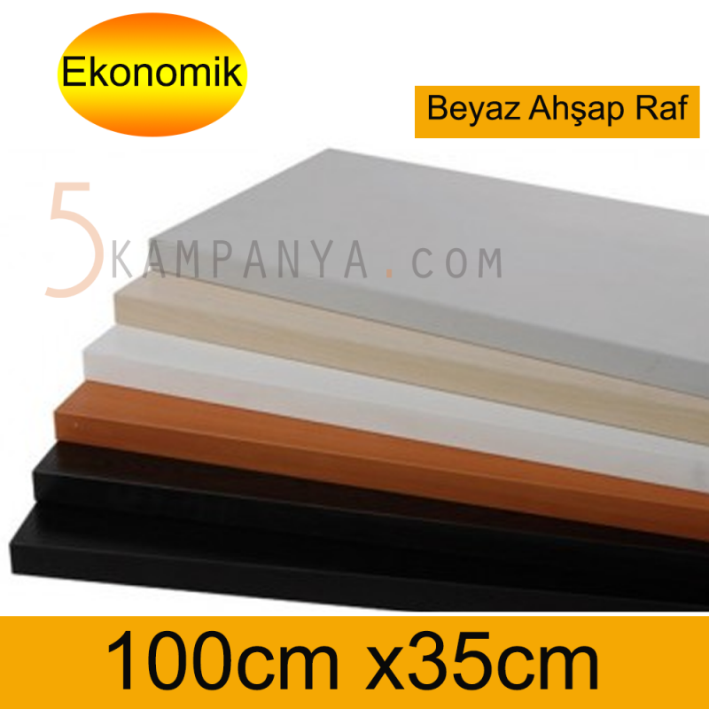 Giysi Odası Ahşap Rafı, 100cm x 35cm