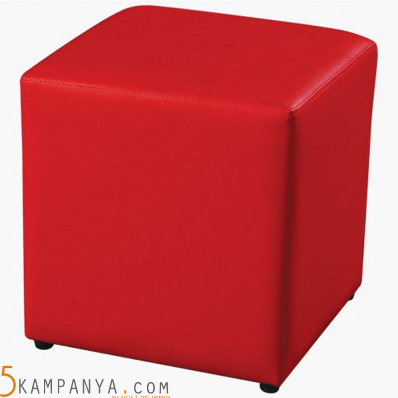 Kırmızı Kare Puflar