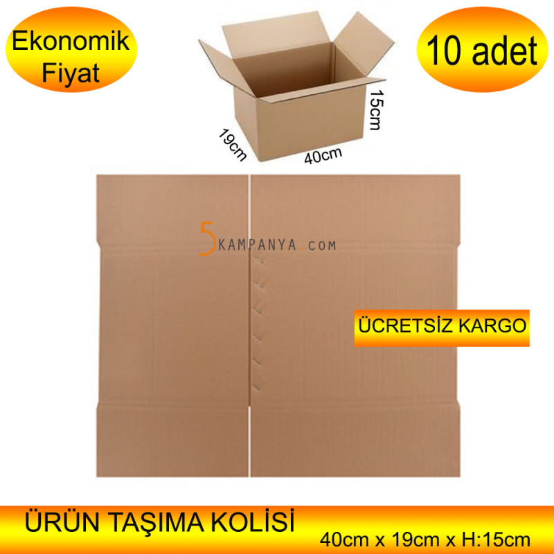 Ürün Taşıma ve Taşınma Kolisi Orta Boy   10 adet