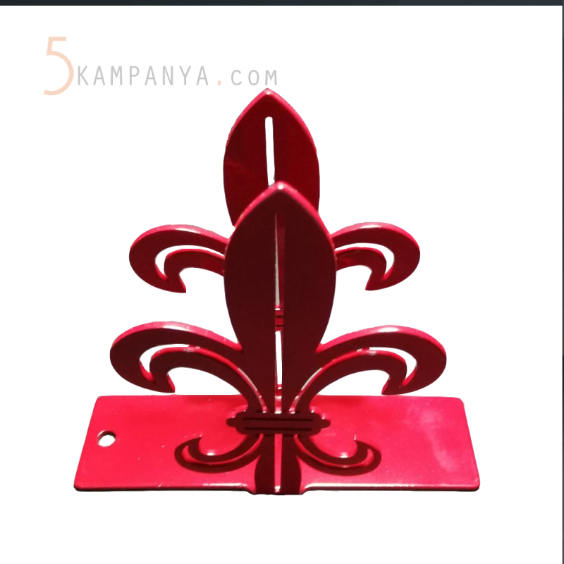 Kırmızı Metal Masa Üstü Peçetelik