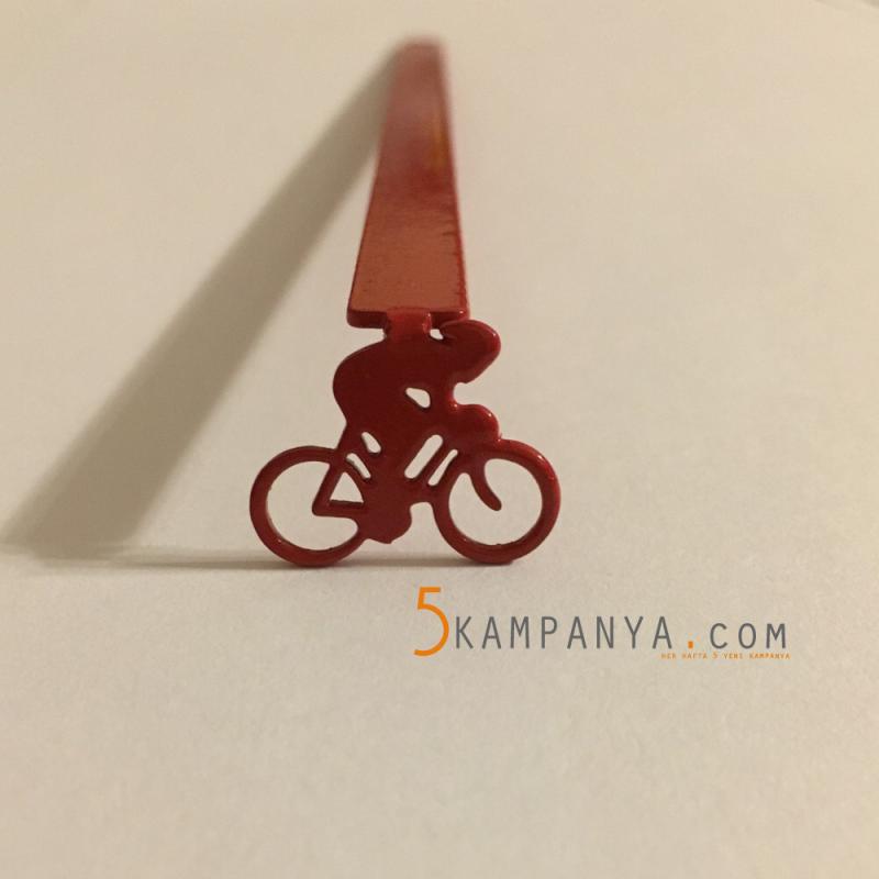 Kırmızı Bisiklet Kitap Ayracı