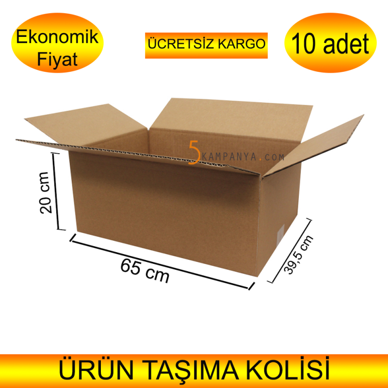 Büyük Boy Taşınma Kolisi Boş Karton Koli  10 adet