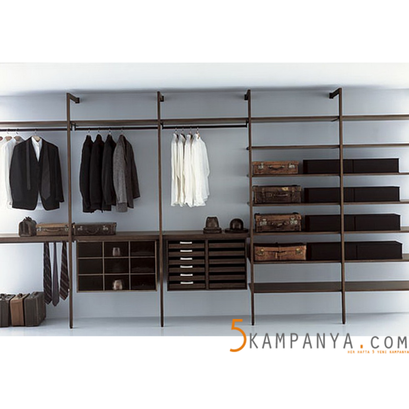 Metal Profil Dikmeli Giyinme Odası Tasarımları