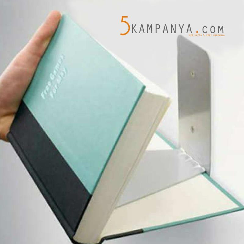 Metal Duvar Kitap Rafı