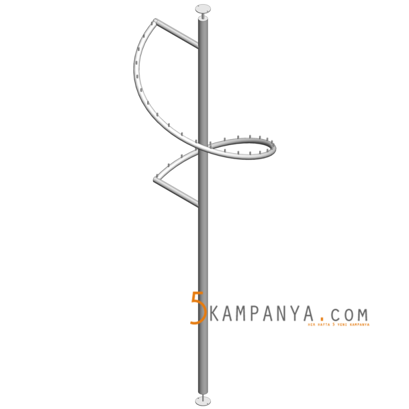 Giyinme Odası Köşe Bölüm Dönerli Elbise Askısı