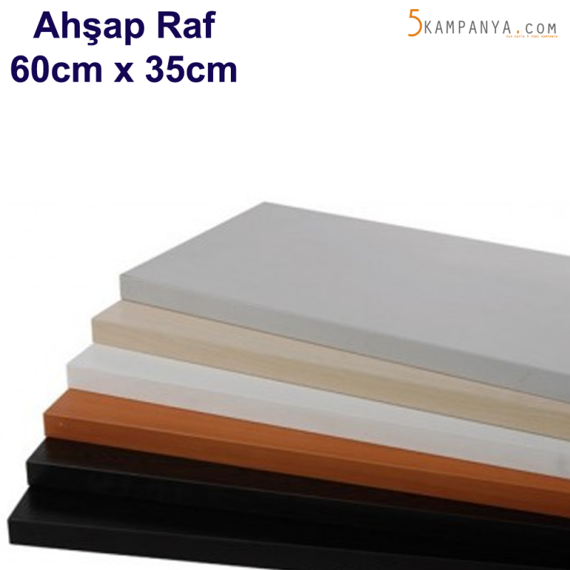 Giyinme Odası Askı Borulu Ahşap Raf 60cm x35cm