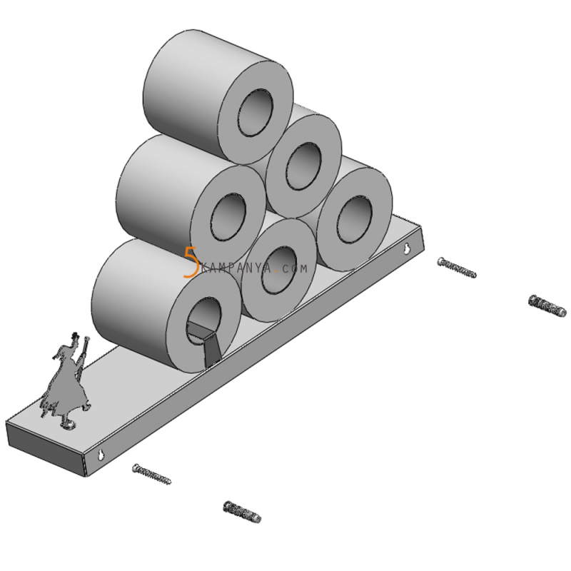 İlginç Tuvalet Kağıtlığı Rafı