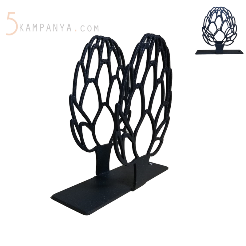 Enginar Figürlü Dekoratif Metal Peçetelik