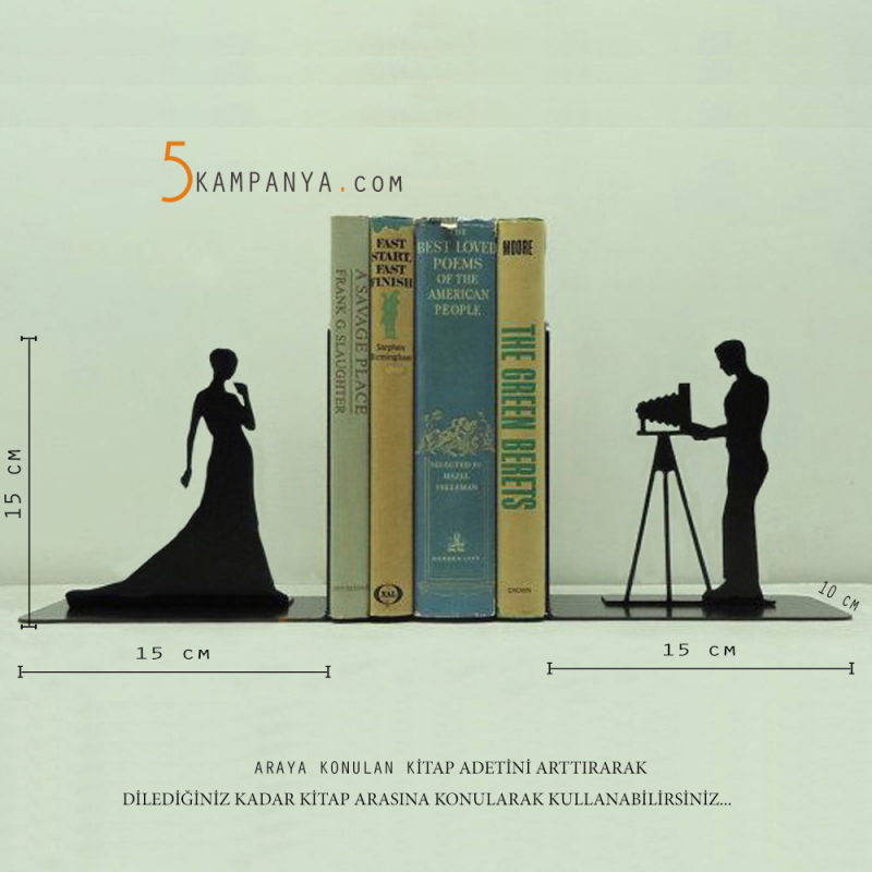 Dekoratif Gelin Kitap Tutucu