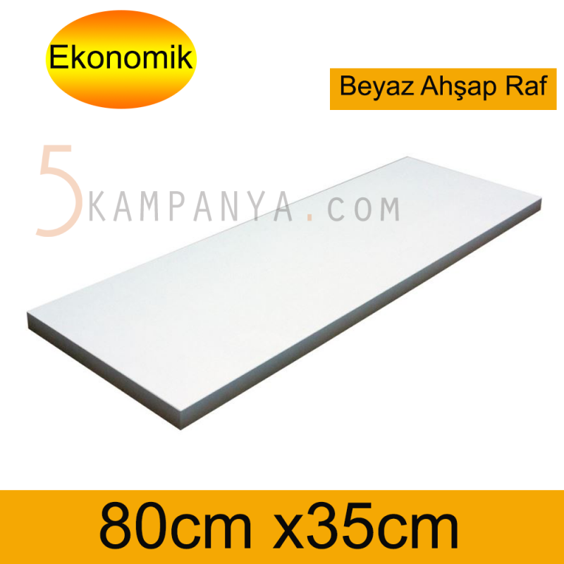 Giyinme Odası Ahşap Rafı 80cm x 35cm