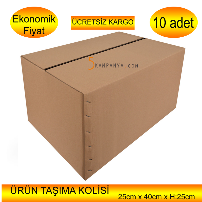 Orta Boy Taşıma Kolisi Karton Koli   10 adet