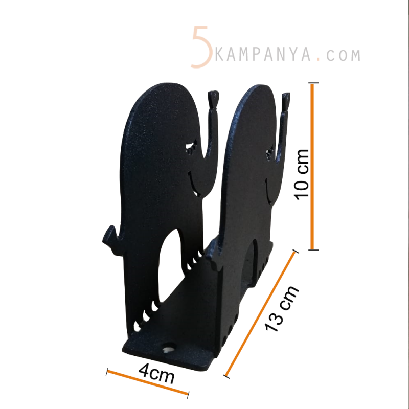 Fil Figürlü Dekoratif Metal Peçetelik