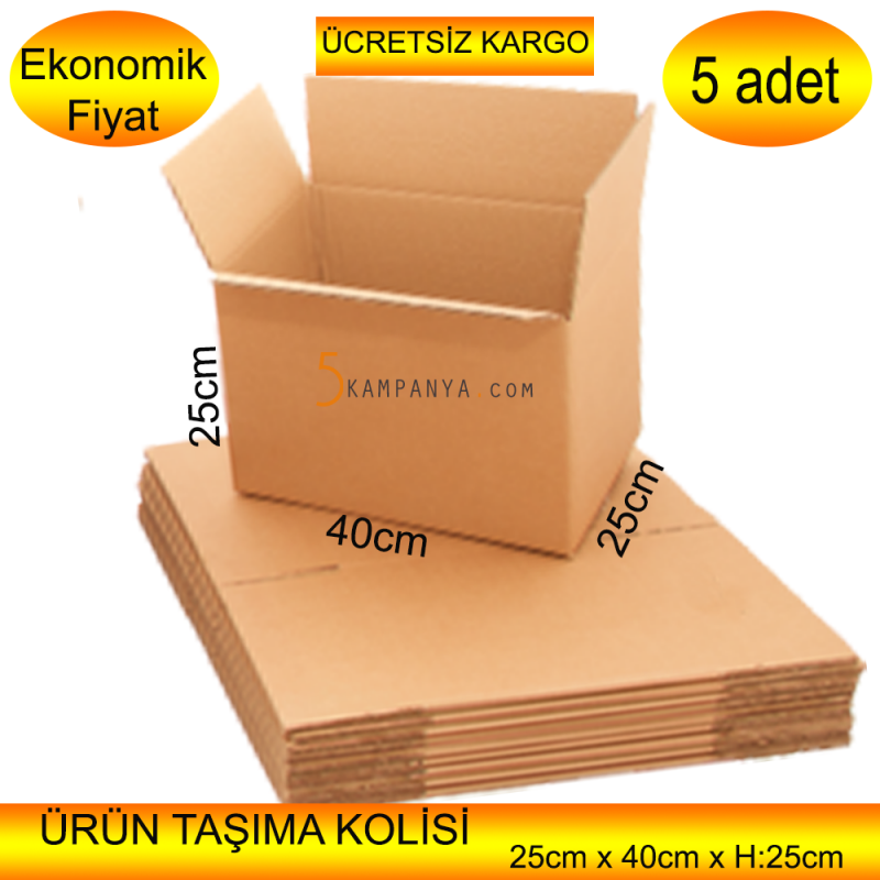 Taşıma Kolisi Boş Koli    5 adet