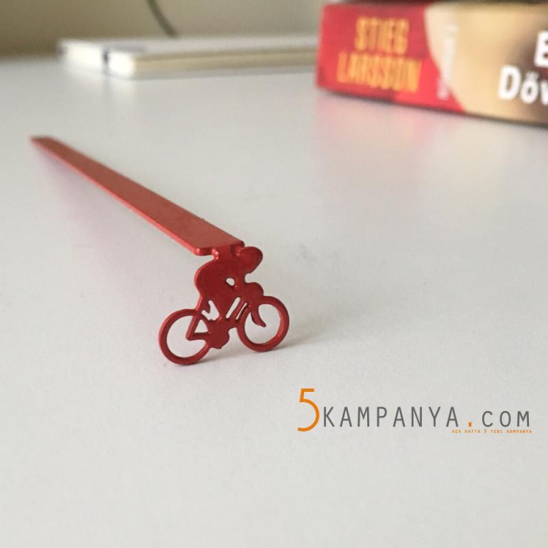 Kırmızı Bisiklet Kitap Ayracı