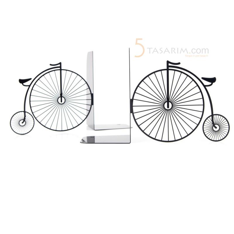 Vintage Bisiklet Kitap Tutucu