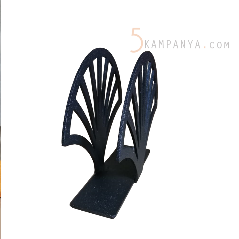 Yelpaze Figürlü Dekoratif Metal Peçetelik