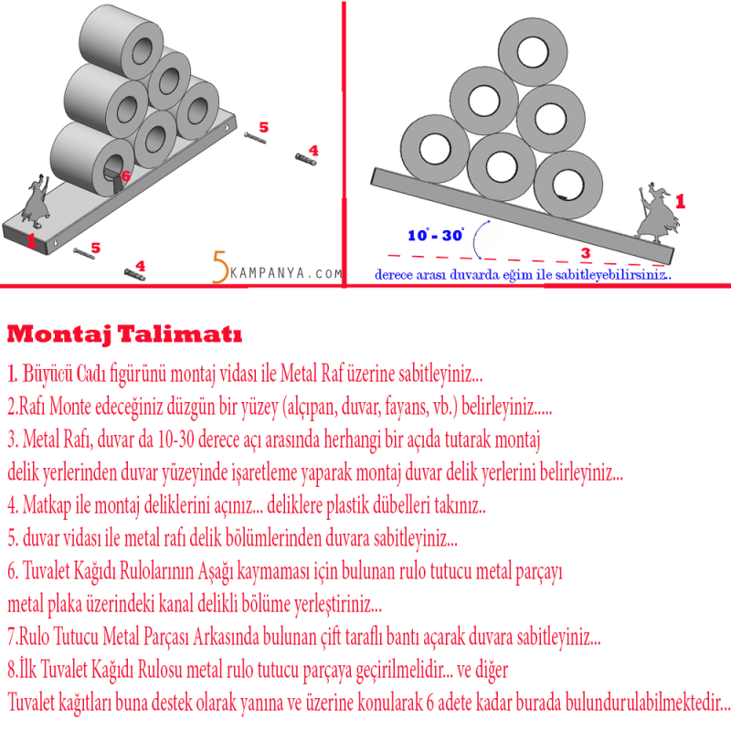 İlginç Tuvalet Kağıtlığı Rafı