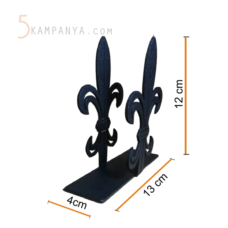 Zambak Figürlü Dekoratif Metal Peçetelik