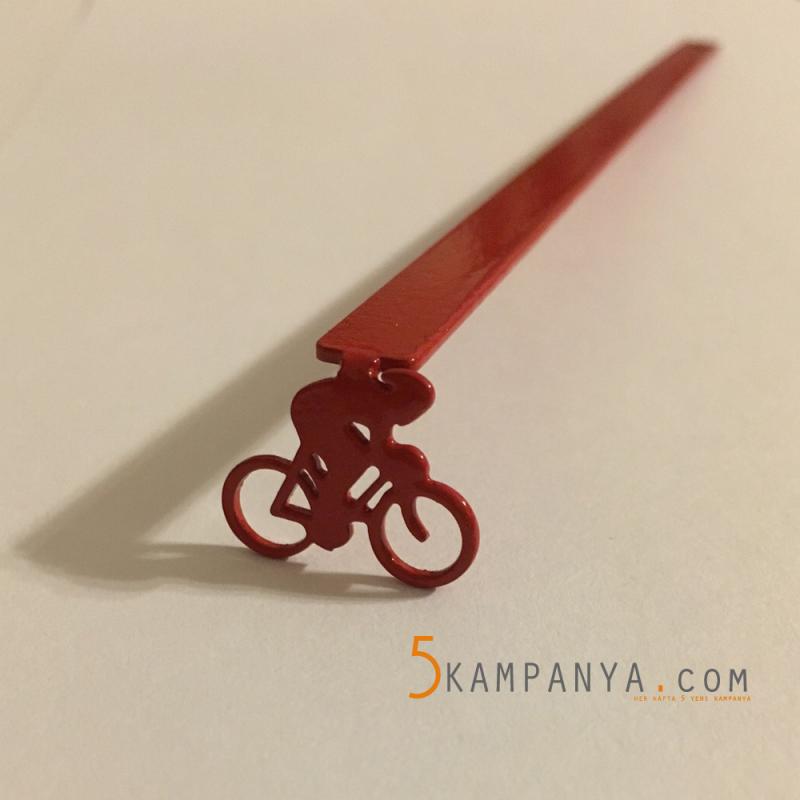 Kırmızı Bisiklet Kitap Ayracı