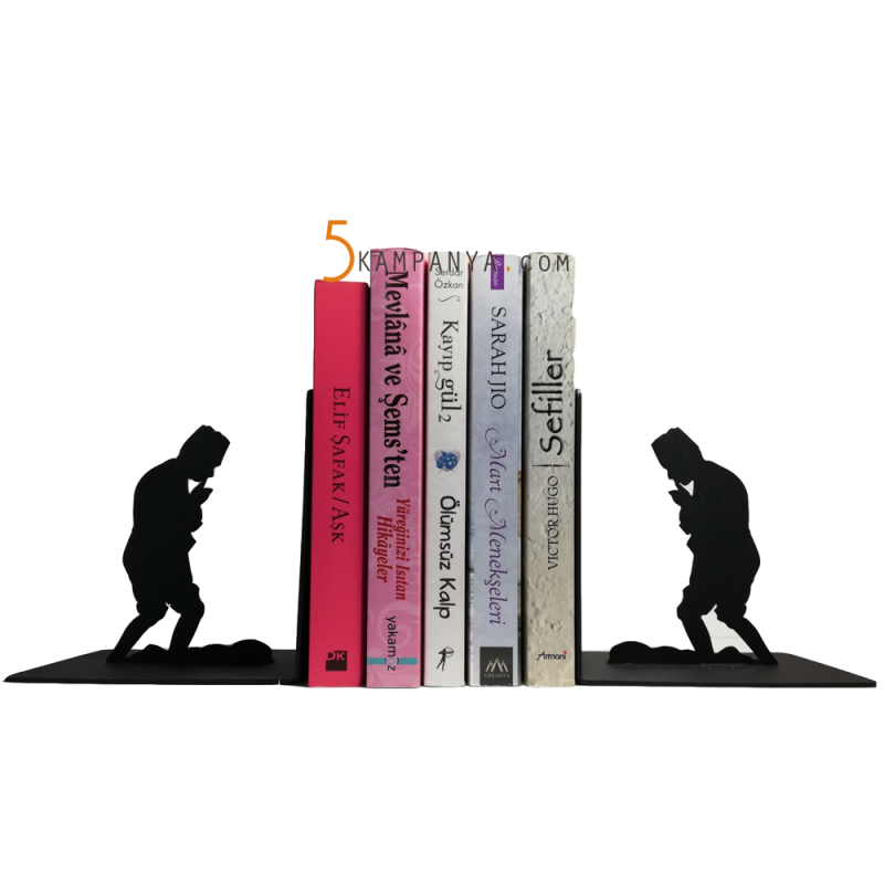 Atatürk Figürlü Dekoratif Metal Kitap Tutucu