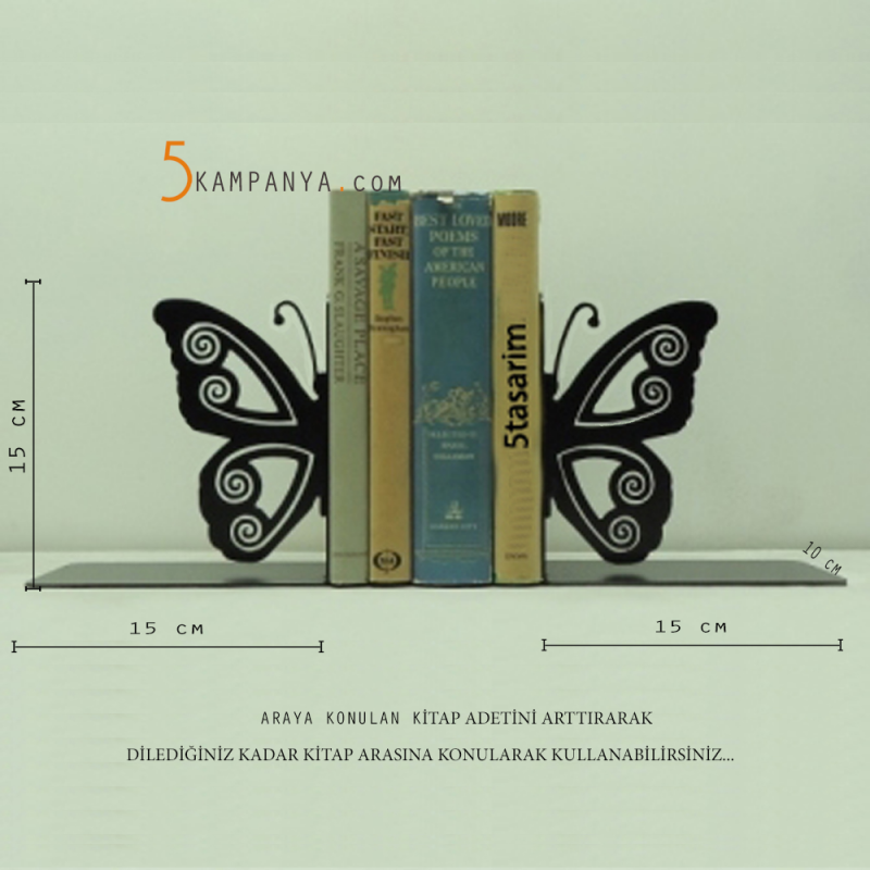Kelebekli Kitap Tutucu Modelleri