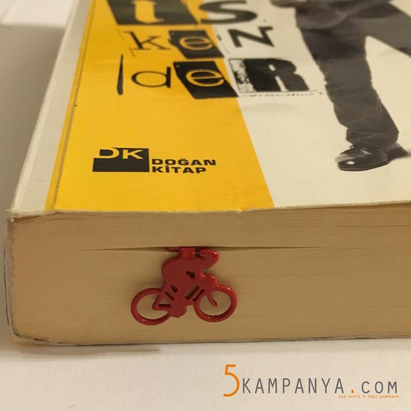 Kırmızı Bisiklet Kitap Ayracı