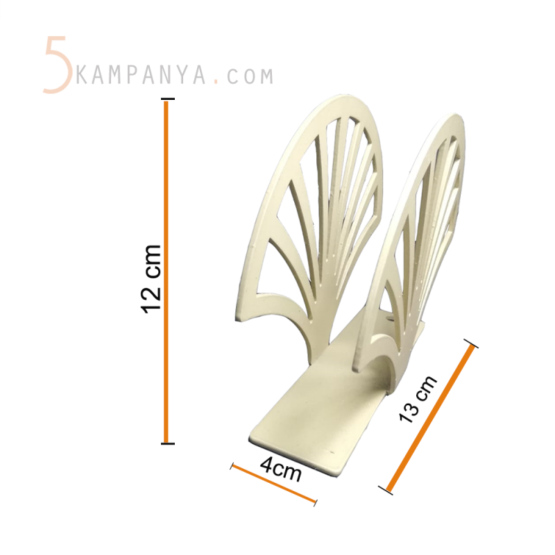 Yelpaze Figürlü Dekoratif Gold (Altın Rengi) Metal Peçetelik	