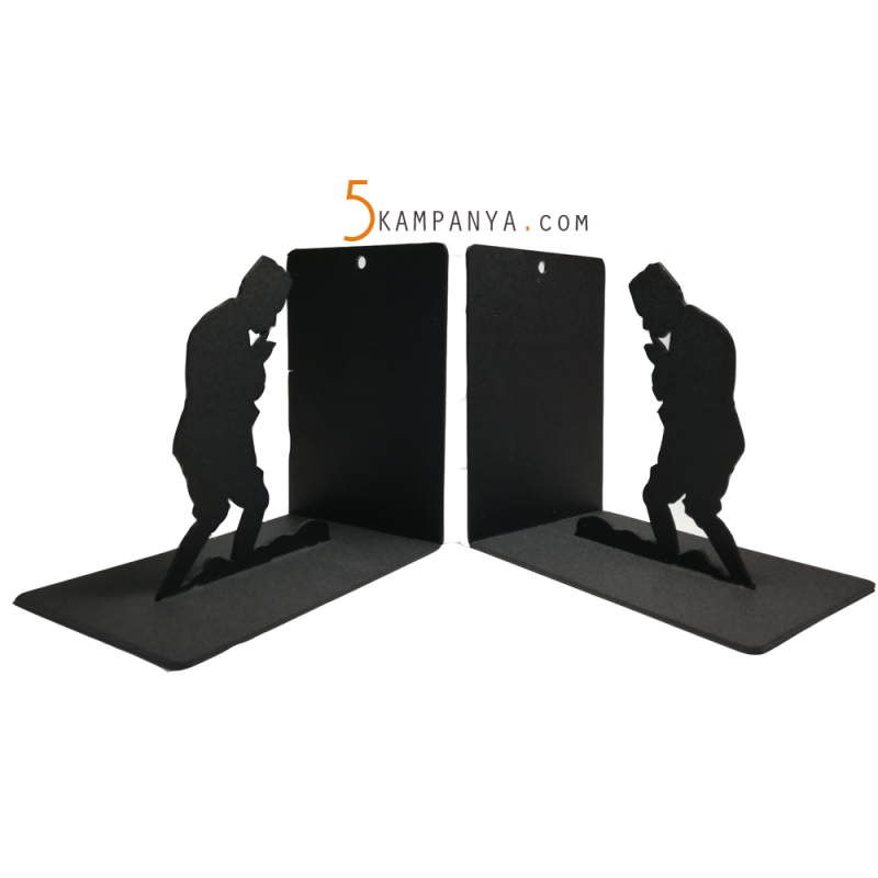 Atatürk Figürlü Dekoratif Metal Kitap Tutucu