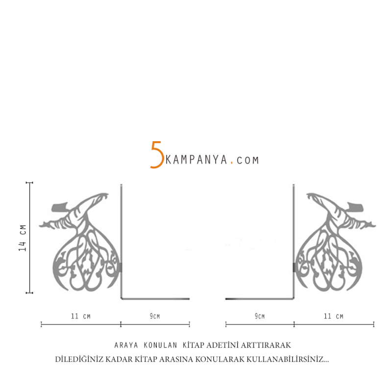 Semazen Kitap Tutucu Modelleri