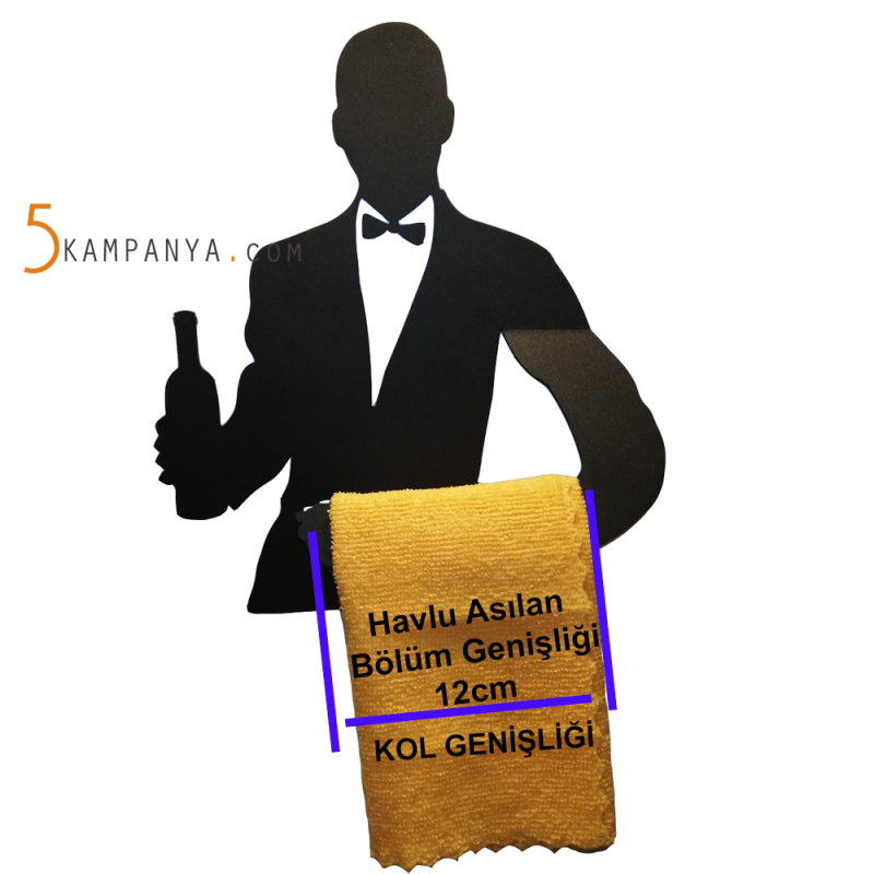 Yapışkanlı Mutfak Bez El Havlusu Askısı