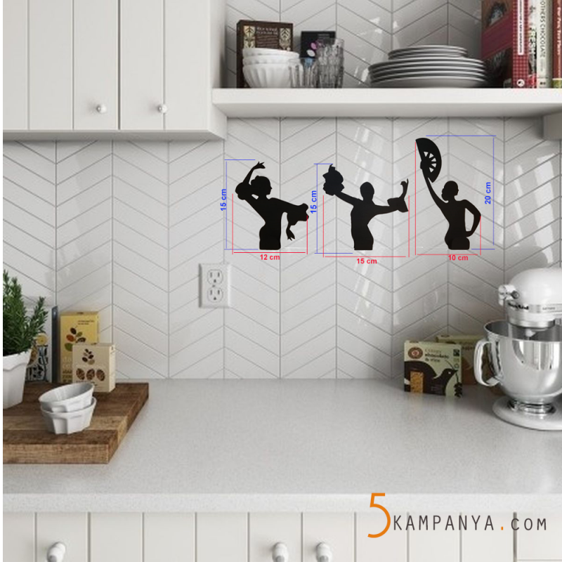 Mutfak El Bezi Askısı,3 Lü Set 