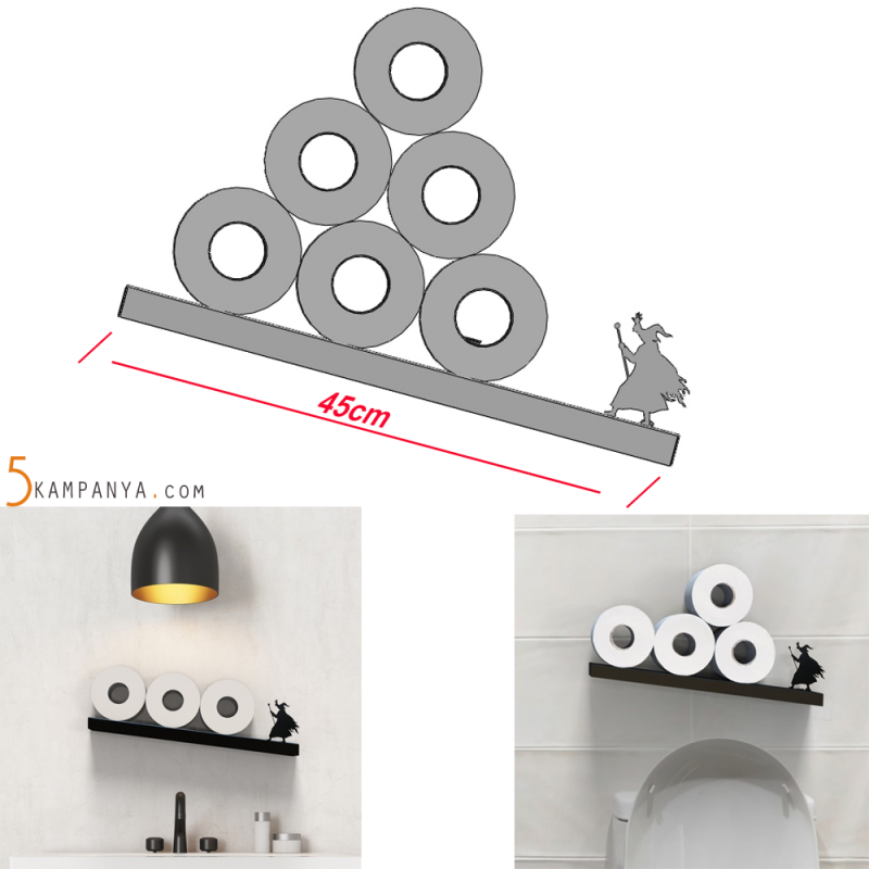İlginç Tuvalet Kağıtlığı Rafı